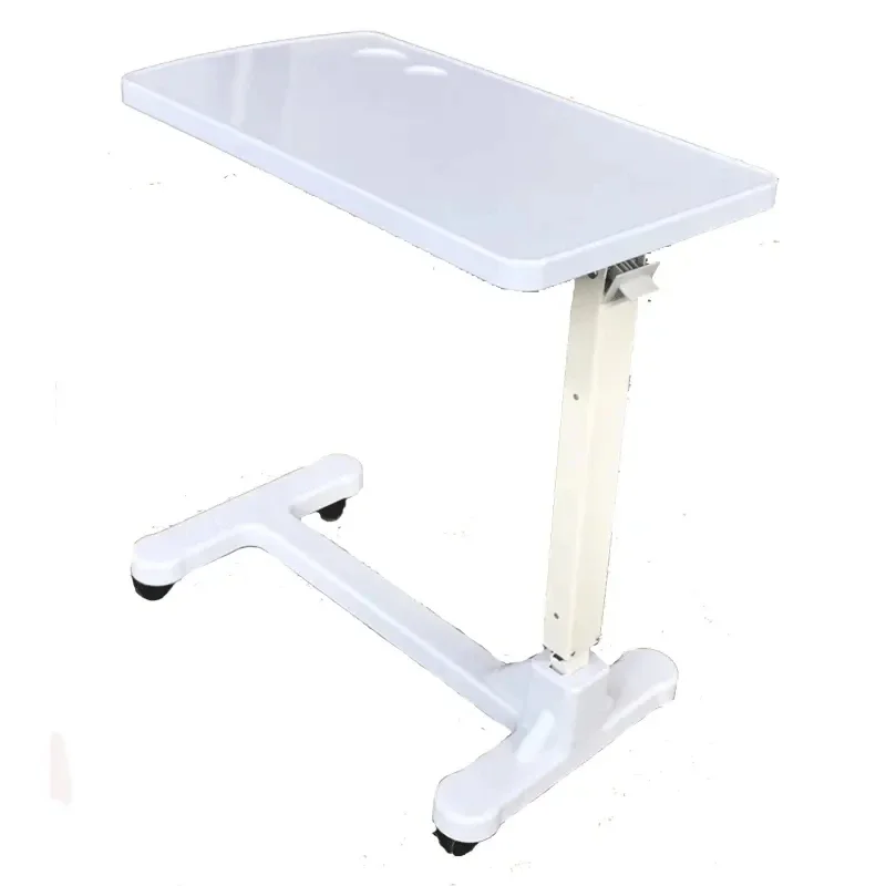 wholesale portable mobile lifting movable height adjustable hospital medical over bed movable dining table bedside dining desk