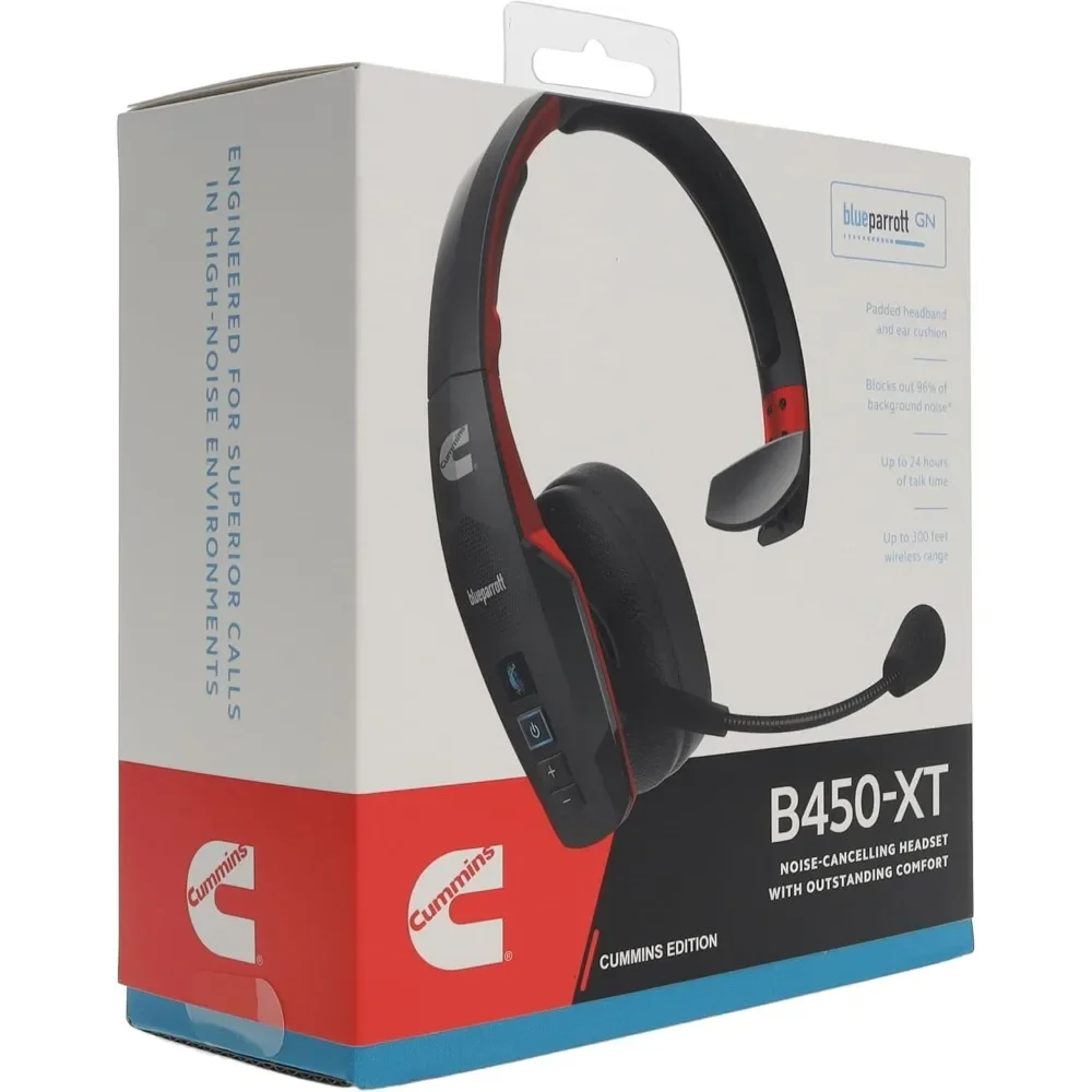 รับประกันความถูกต้อง ชุดหูฟัง Bluetooth ตัดเสียงรบกวนรุ่น BlueParrott B450-XT – ดีไซน์ไม่ซ้ําใครพร้อมเสียงชั้นนําของอุตสาหกรรม