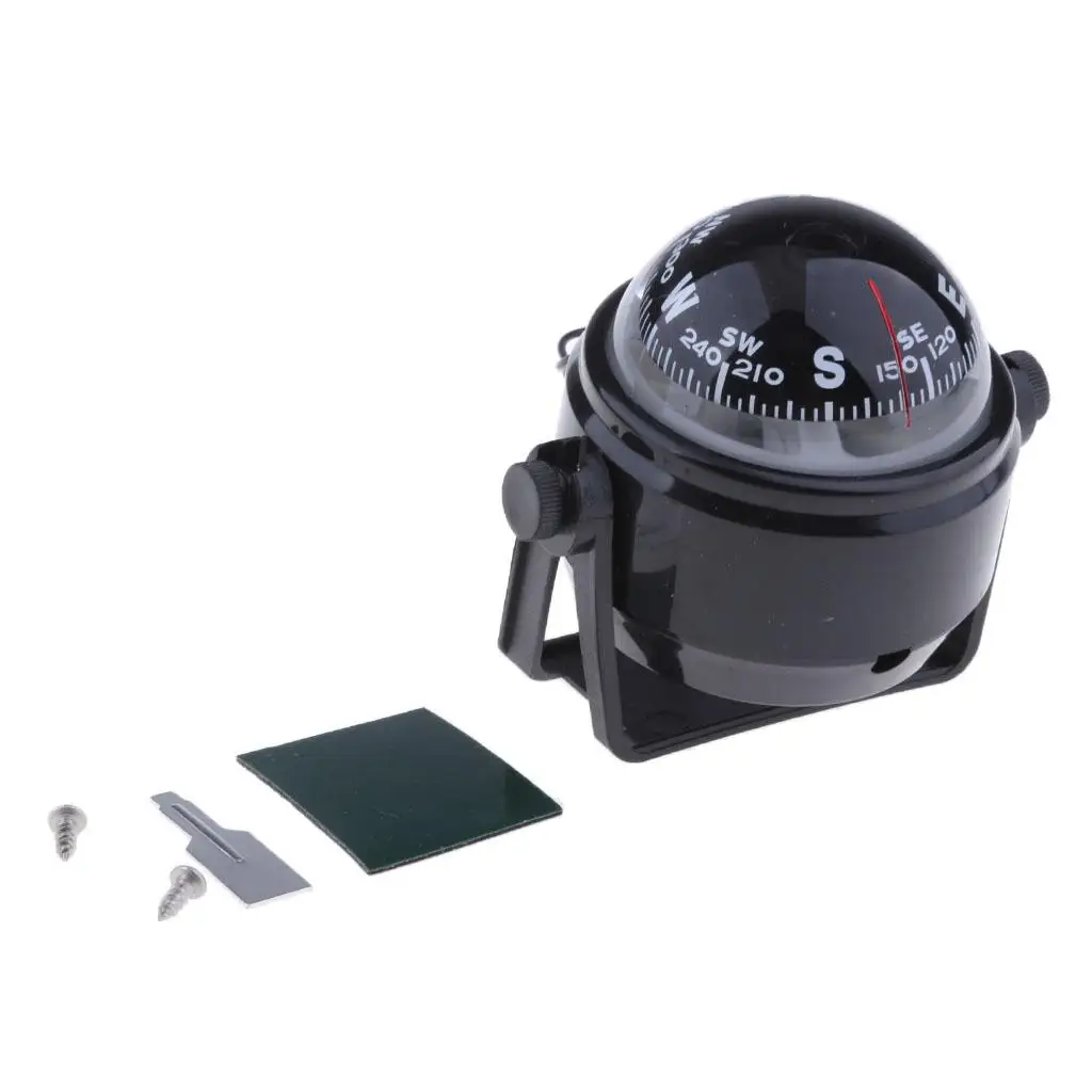 Electronic Digital Navigation Compass Luminous Magnetic Compass Adjustable Declination for Boat Car Truck Interior