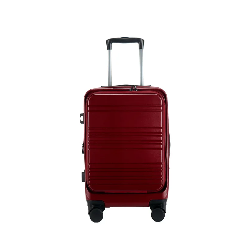 

Front, opening, zipper, large capacity, luggage.