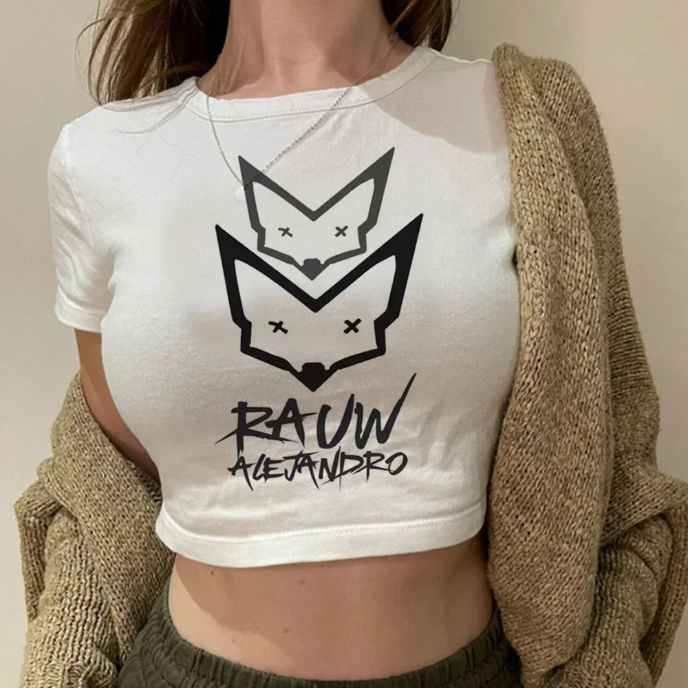 Rauw Alejandro المحاصيل الأعلى الجنية بيبي دول gyaru 2000s harajuku coquette لطيف القوطية الفتيات الأعلى #5