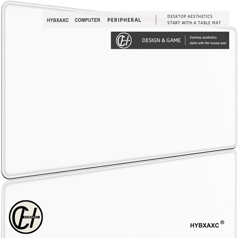 

HD Black and White Mouse Pad Gaming Keyboard Solid Color Laptop Desk Carpet Pc Keyboard Mousepad Speed Deskmat Stitch HYBXAXC