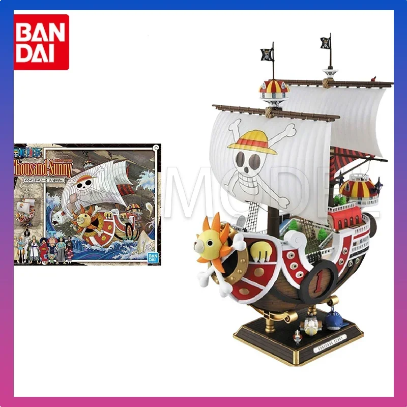 

Bandai цельная аниме-фигурка, собранная модель, соломенная шляпа, пираты, тысяча солнечных, натуральная модель, коллекция украшений