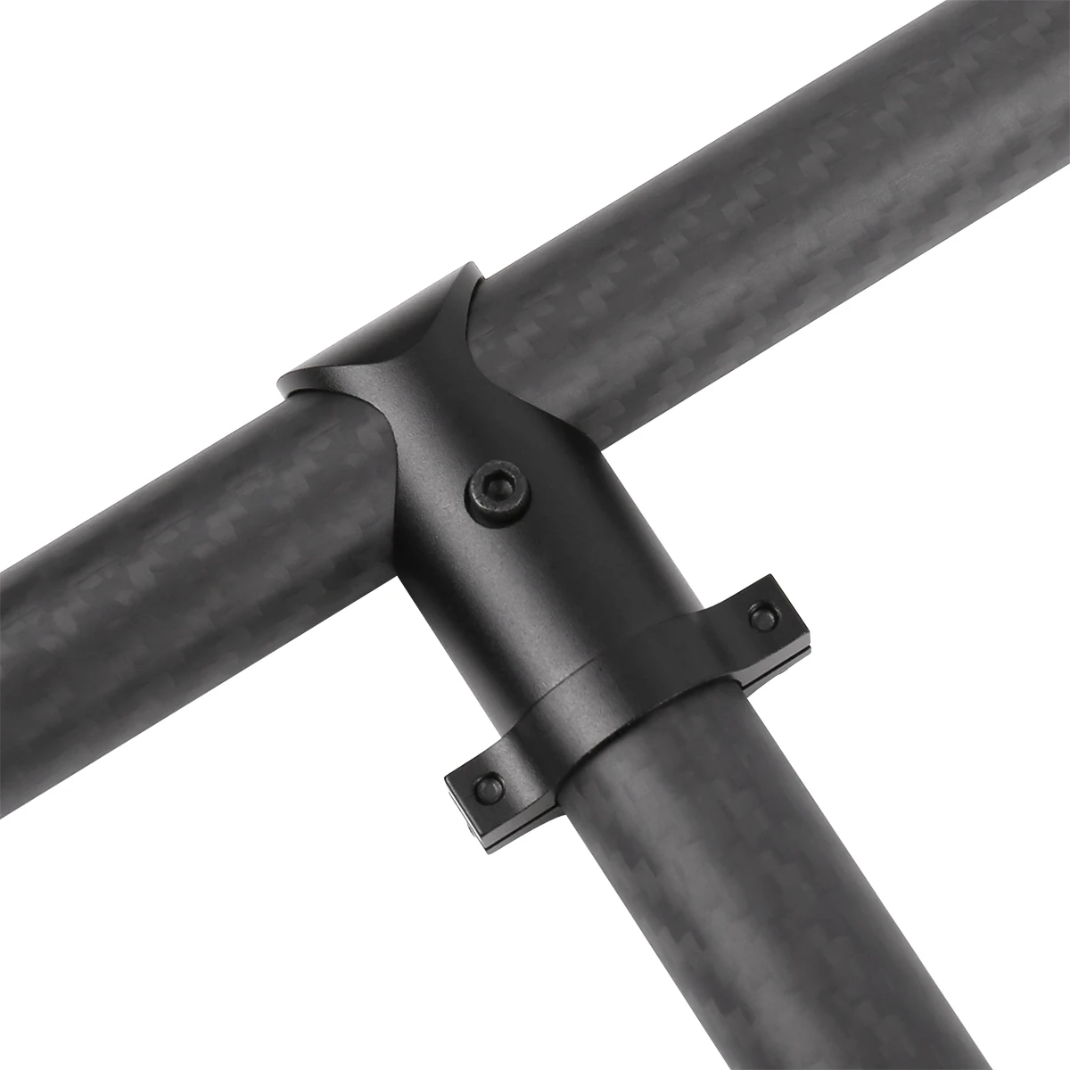 Connecteur UAV 20 à 20mm, Joint en T en alliage d'aluminium CNC avec fixation du train d'atterrissage de verrouillage, Joint en T de 20mm, Tube en Fiber de carbone