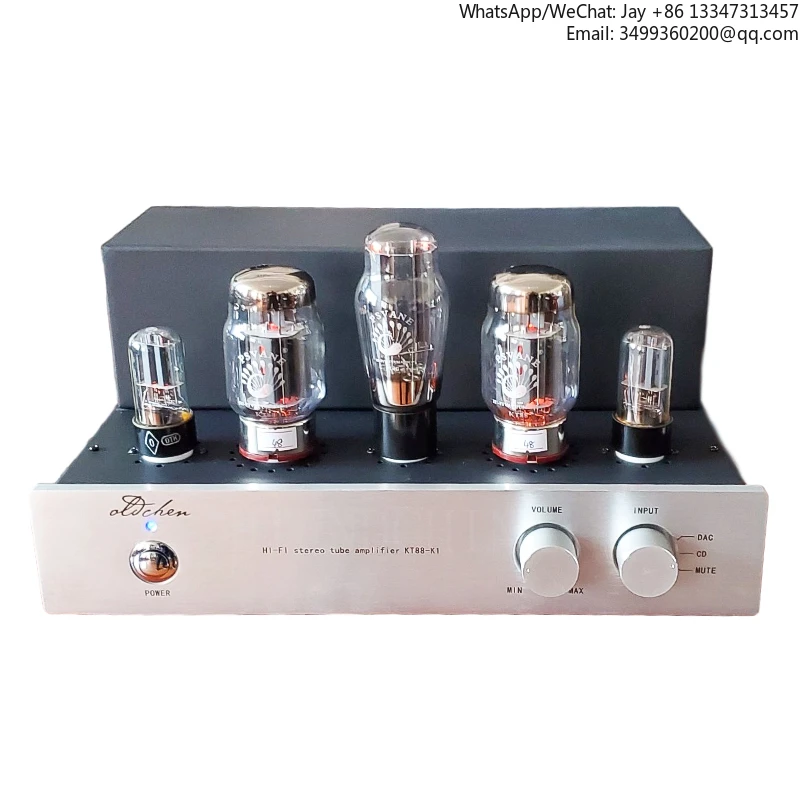 

Ламповый усилитель LaoChen KT88-K1, класс А, Hi-Fi, номинальная выходная мощность 15 Вт*2, выходное сопротивление 4 Ом/8 Ом, частотный диапазон 20 Гц -- 25 кГц