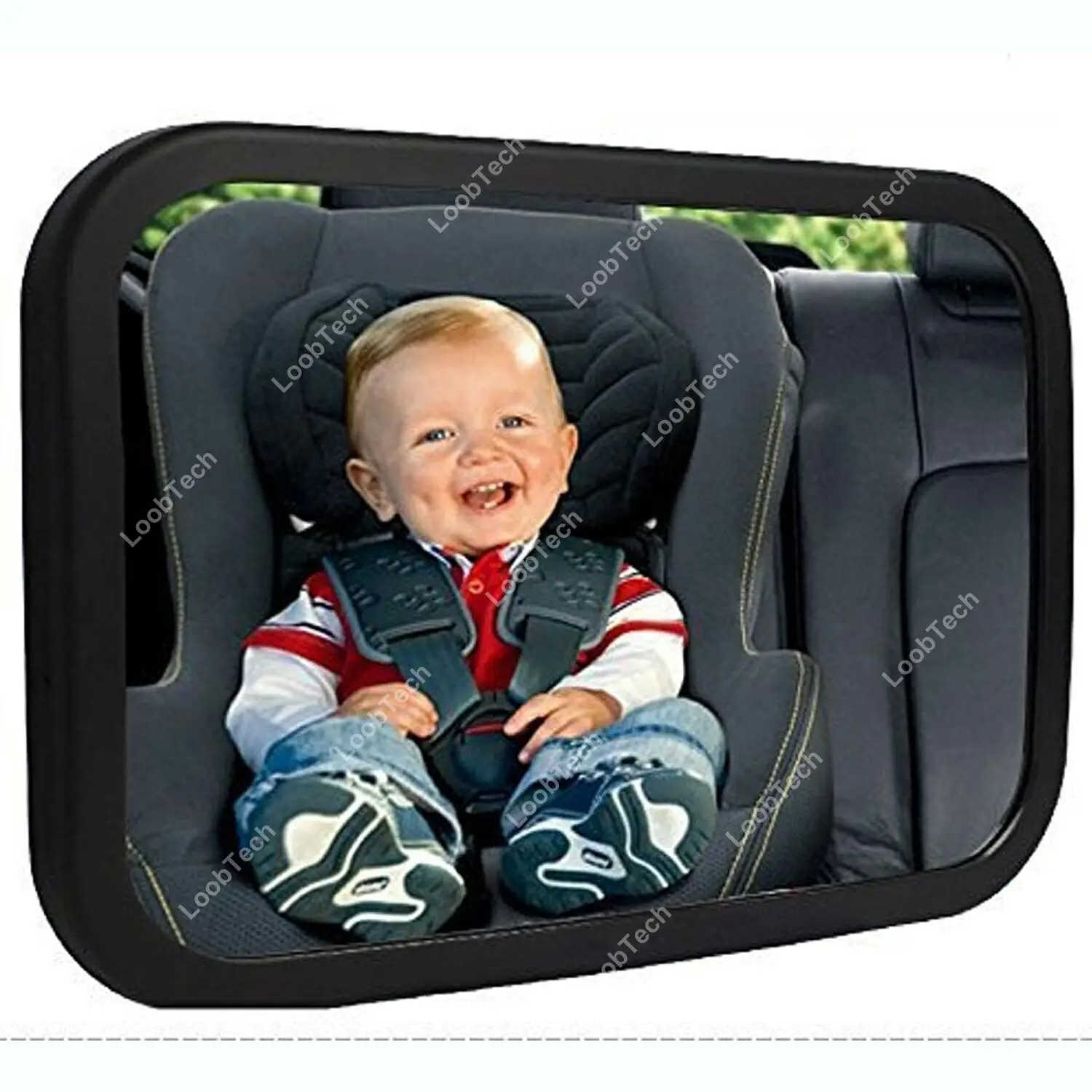 

Baby Car Mirror Rear Facing Rotation 360° Wide View Shatterproof Adjustable Safety Mirror for Infant Universal Fit Crash Tested
