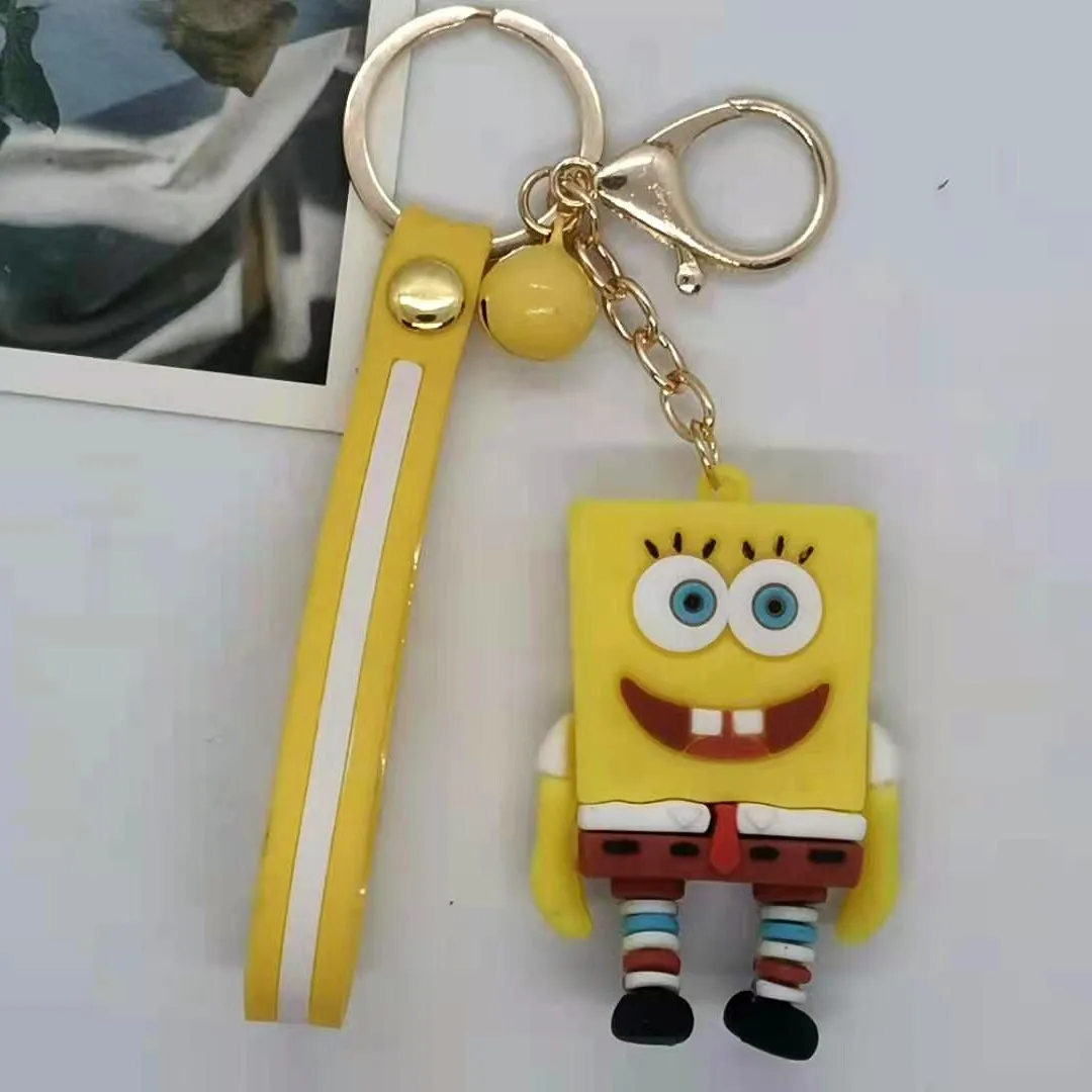 

Creative Cartoon Large SpongeBob SquarePants Big Star Keychain Bag Car Keychain Wholesale Y2k Fashion Toys Anime