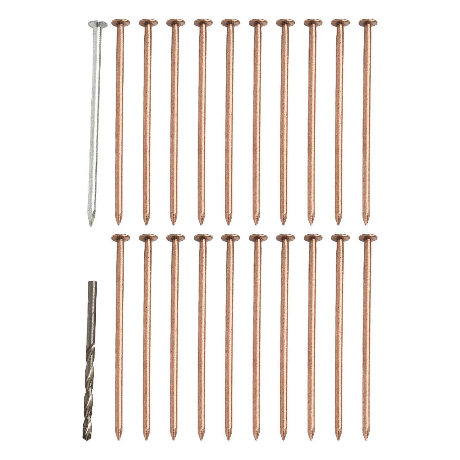 

15/20/25pcs 4 Inches Copper Nails For Killing Trees Stump Root Stump Removal Spikes Hardware Trees Easy To Use