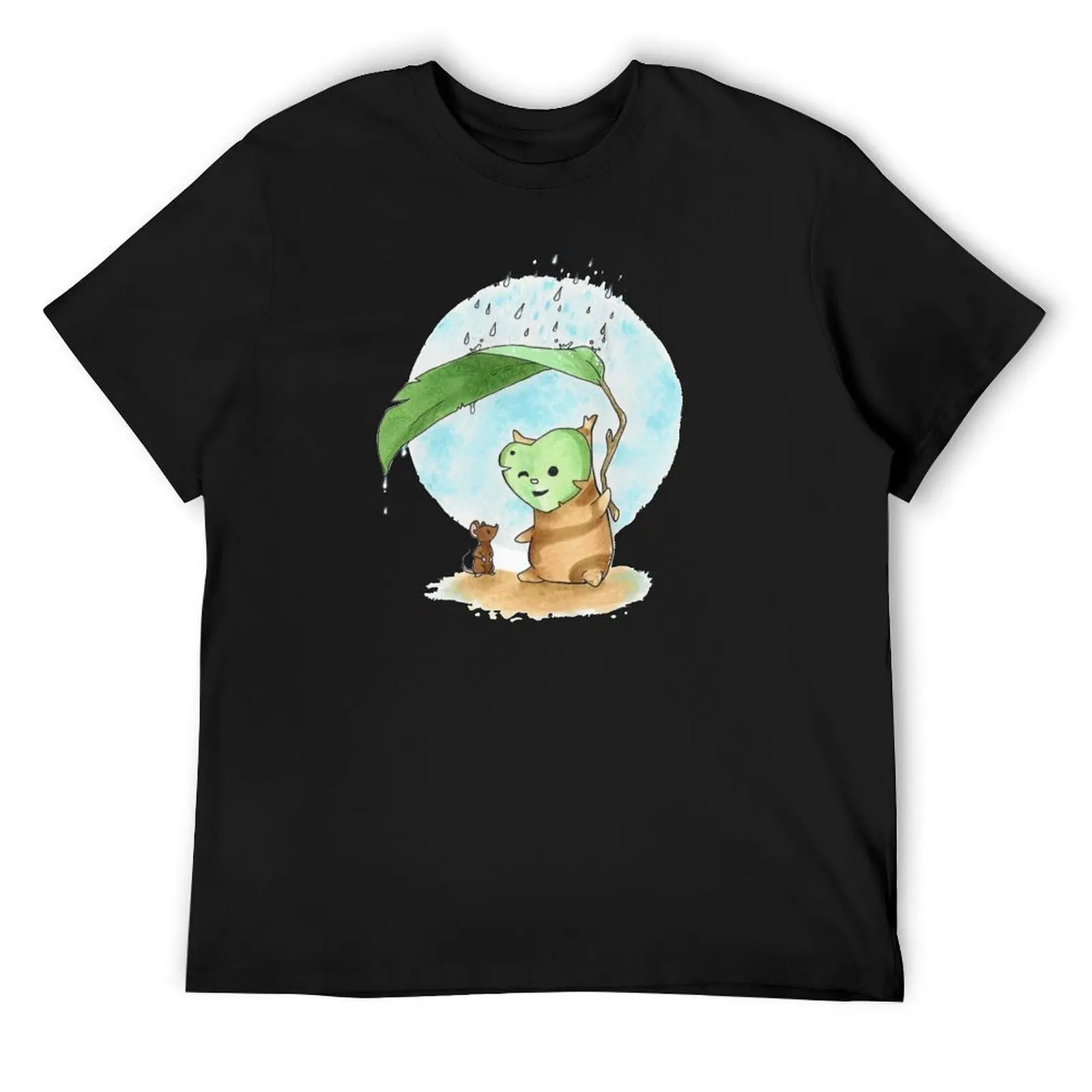 

Korok in the Rain T-Shirt baggy shirts blue archive Man t-shirt designer t shirt men