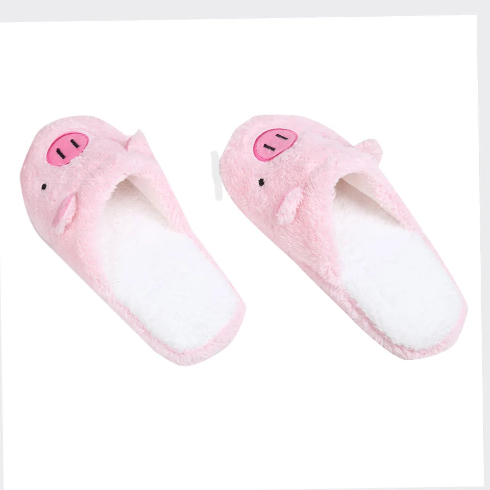 Home Pig Female Soft Slippers 40 Shoes Stripe Floor Pk Women\'S Slipper Furry House Slippers For Women With Strap