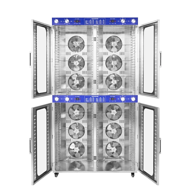 

96 Trays 4 Seperate Rooms Electric Food Fruit Dryer Dehydrator Stainless Steel Ginger Dehydrator Machine