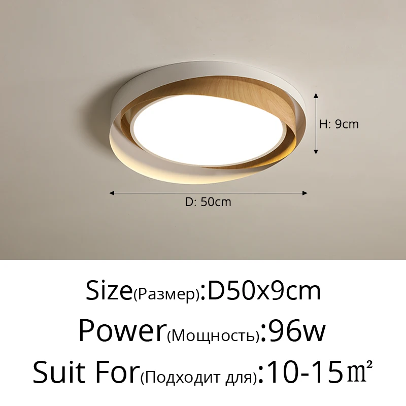 Log Eenvoudige LED-plafondverlichting Zwart Wit Slaapkamer Woonkamer Balkon Plafondlamp Modern huis Interieur Decoratie Lamparmaturen