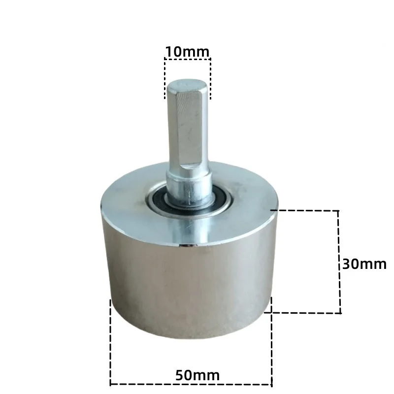 Flat Steel Pressure Feed Roller for Profile Wrapping Machine - Smooth Rotation Low Resistance 50 20mm 50 30mm 60 20mm Silver