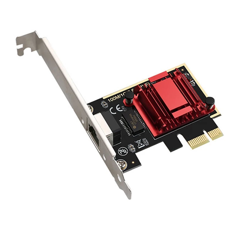 Scheda PCIE di gioco scheda di rete Gigabit da 2500Mbps 10/100/1000Mbps RTL8125 scheda di rete cablata RJ45 adattatore di rete pci-e 2.5G