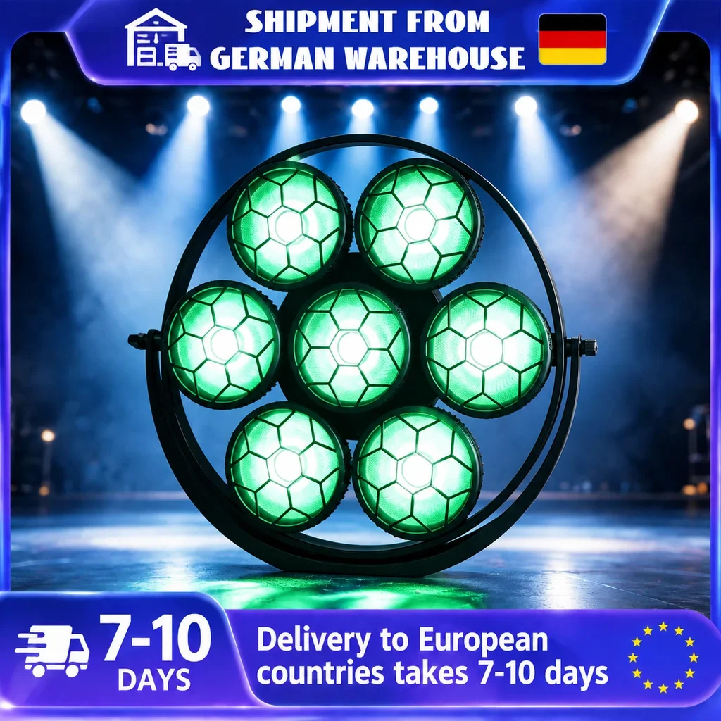 2 unità di barra stroboscopica vintage a LED COB 7x ad alta potenza 350W con DMX512, flash regolabile 1-20Hz per concerti, matrimoni e discoteche