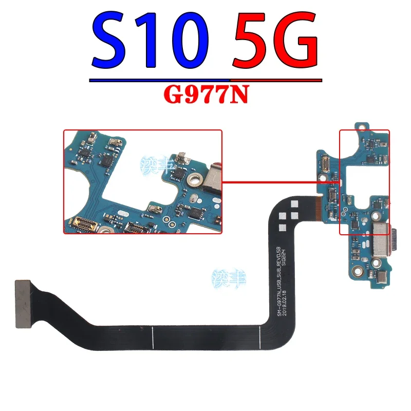 Usb Dock Charger Port for Samsung Galaxy G977 G981 G986  G988 G970 G780 B N U V S10 Lite S20 Fe Plus Ultra Charging Board Module