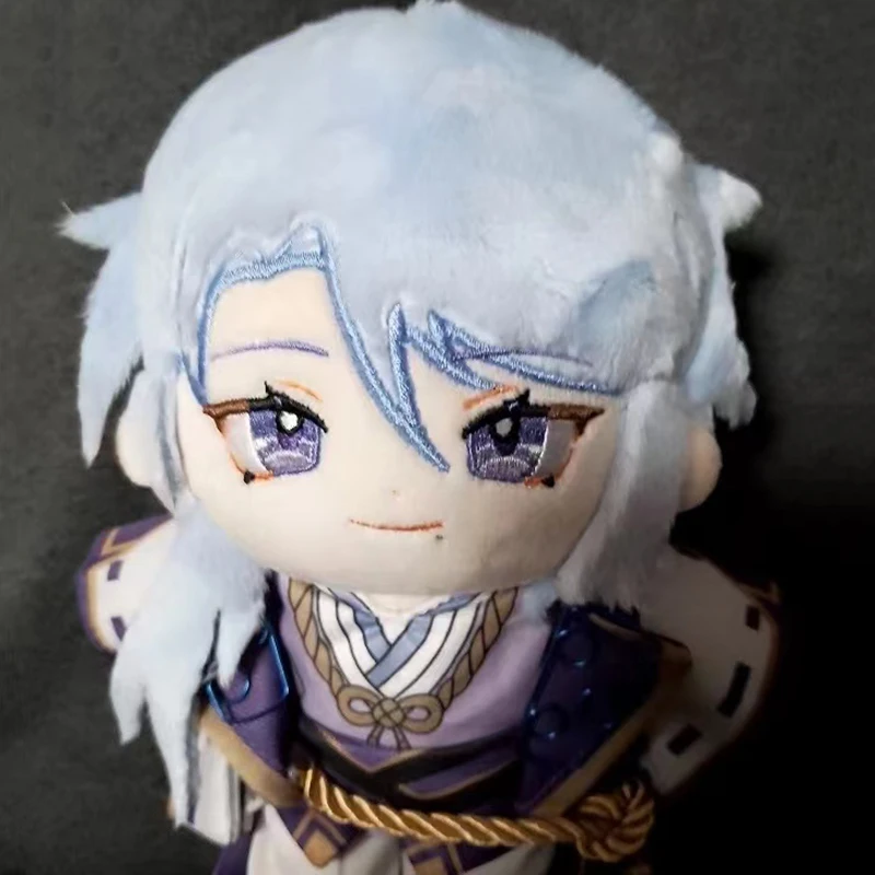Original Genshin Impact Kamisato Ayato 20cm Cotton Dolls 15cm Cute Little Beast Ayato Pendant Bag Decor Gift Doll for Girls Boys