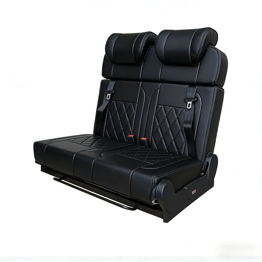 

Одиночное сиденье из искусственной кожи со складным сиденьем для фургона. Регулируемый комфорт на заказ для модификации самолета на колесах для кемперов и автодомов.