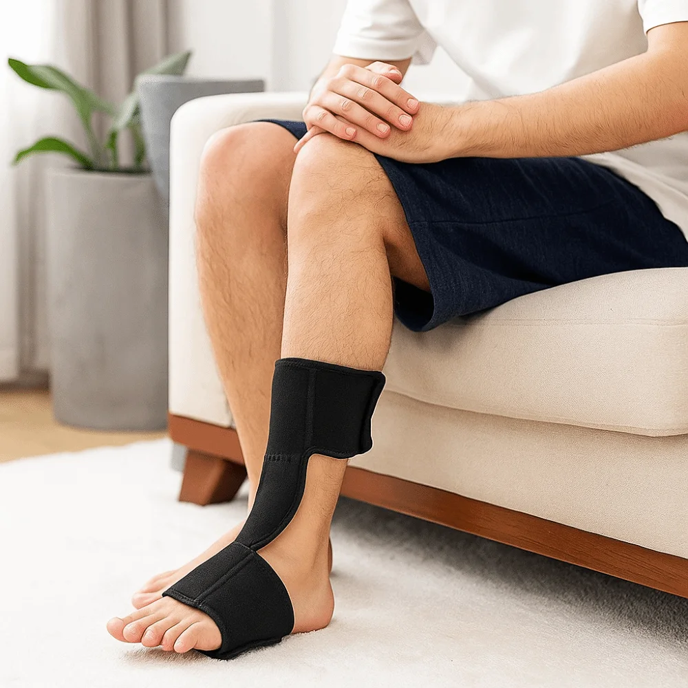 Aluminum Bar Support Foot Splint Brace Adjustment Compression Dorsal Drop Foot Orthopedic Brace Skin-friendly Comfortable