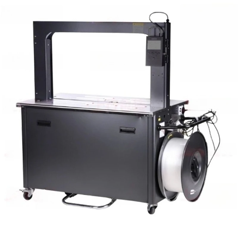 Automatic hot melt PP plastic strapping belt tightening machine