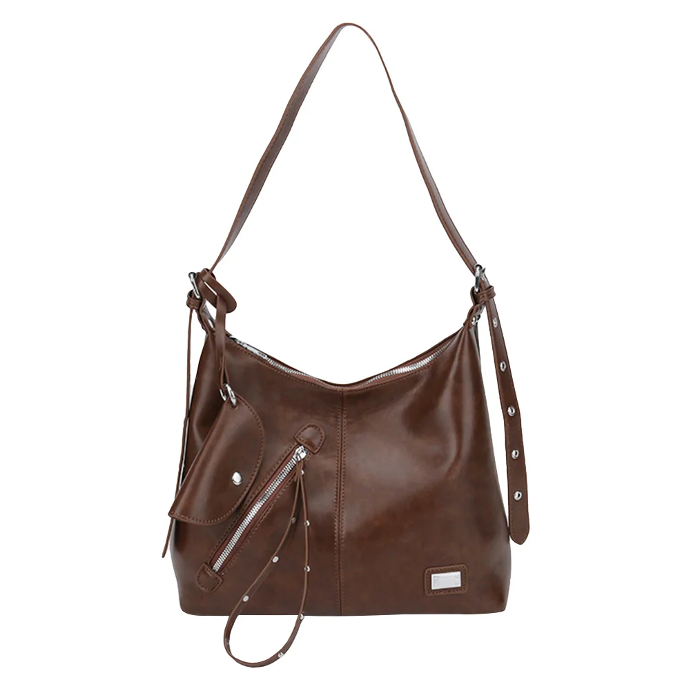 حقائب نسائية عصرية ذات سعة كبيرة حقائب كتف عتيقة متعددة الاستخدامات حقيبة عمل للسيدات مع حقيبة يد متطابقة #5