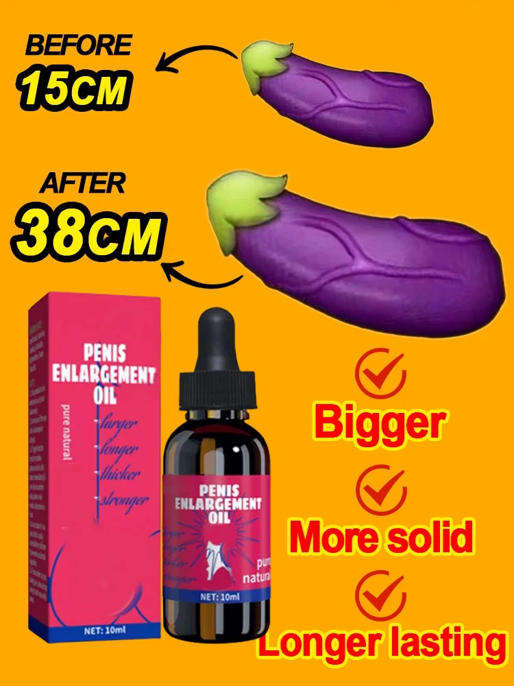 

Penis Permanent Thickening Growth Enlargement Massage Men's Cock Erection Lubricant Lncrease XXL Plant Extracts Massage Oil