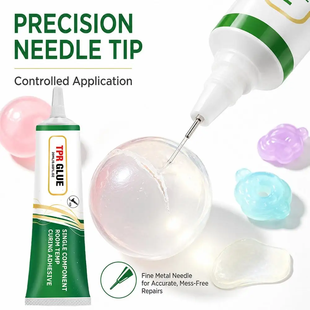 20ml TPR Glue for Squishies Toys,Room Temperature Curing Adhesive for Stress Ball Squishies Repairs,DIY Handcraft Studio