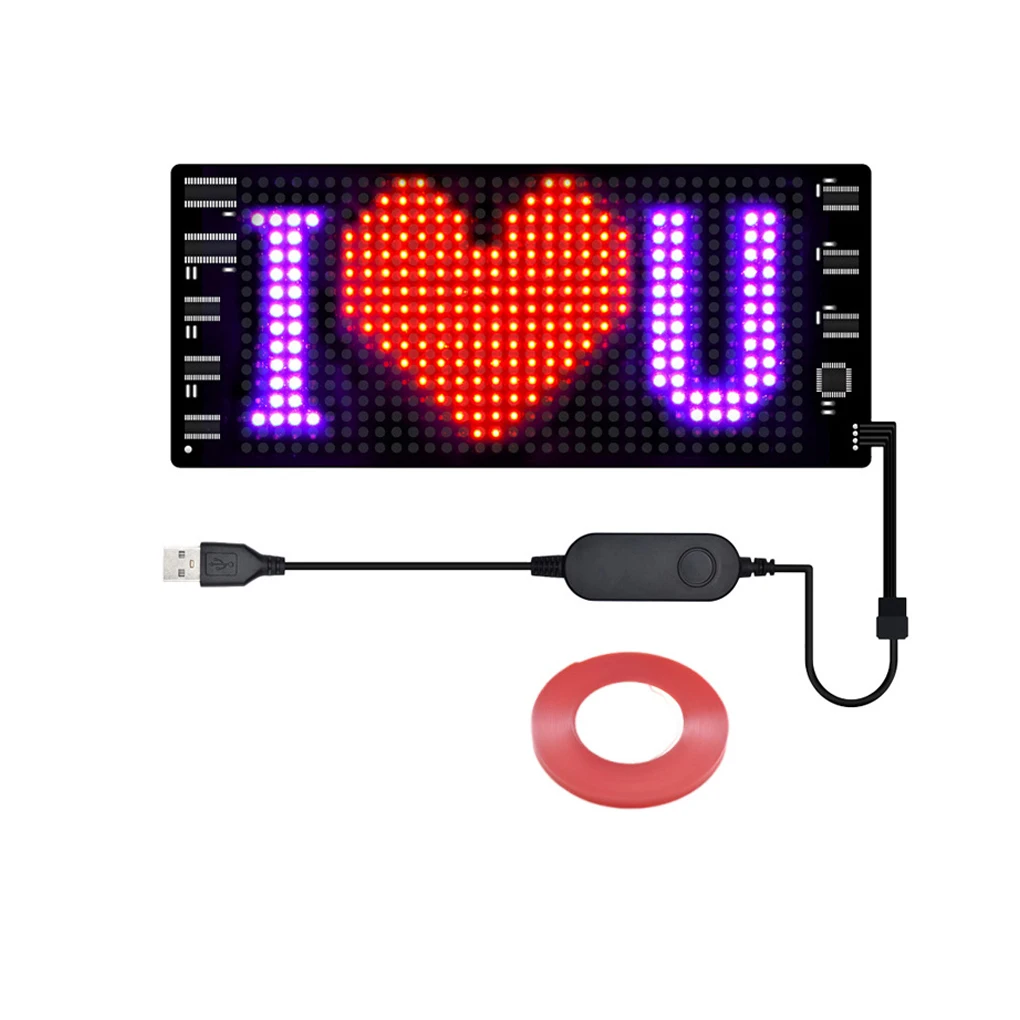ABS LED Car Sign Sign Car Sign Programmable LED Car Sign Animation Message Scrolling Sign