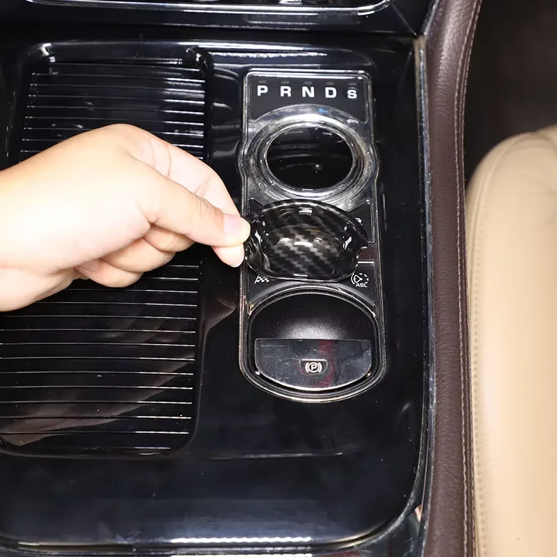 For 2008-2015 Jaguar XF/XJ ABS Carbon Fiber Car Styling Electronic Handbrake Anti-scratch Base Cover Car Interior Accessories