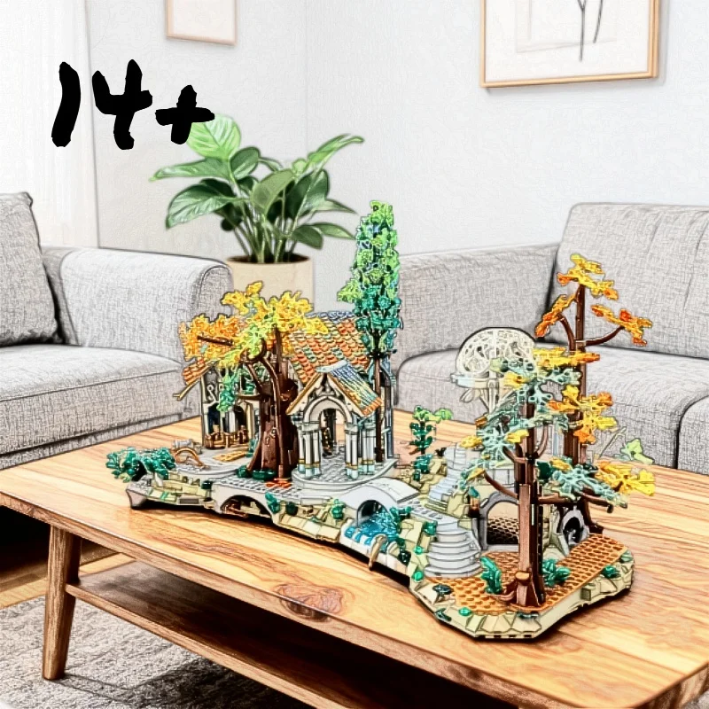 

6167Piece Circular Movie Series Street Scene Home Decor Model Compatible With Style for Children's Christmas Birthday Gift