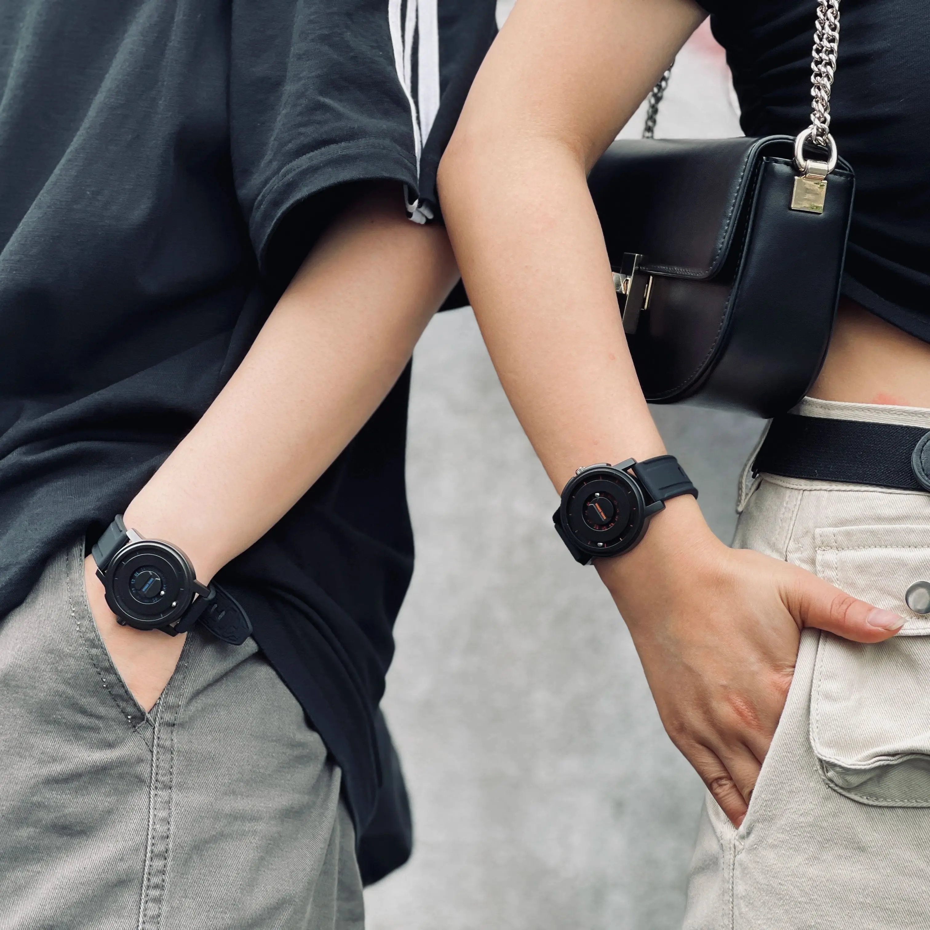2027 Quartz Watch Magnetic Levitation Waterproof Silicone Strap Hollow out Design Gorman Watches Eutour Relogio Masculino