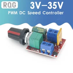 Hot Sale Mini 5A PWM Max 90W DC Motor Speed Controller Module 3V-35V Speed Control Switch LED Dimmer