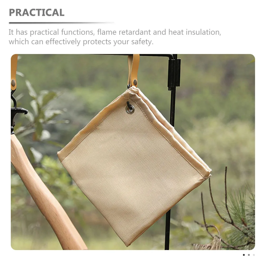 التخييم حصيرة مقاومة للحريق قسط الألياف الزجاجية مقاومة للحرارة للشواء نزهة في الهواء الطلق أداة وسادة مثبطات اللهب #1