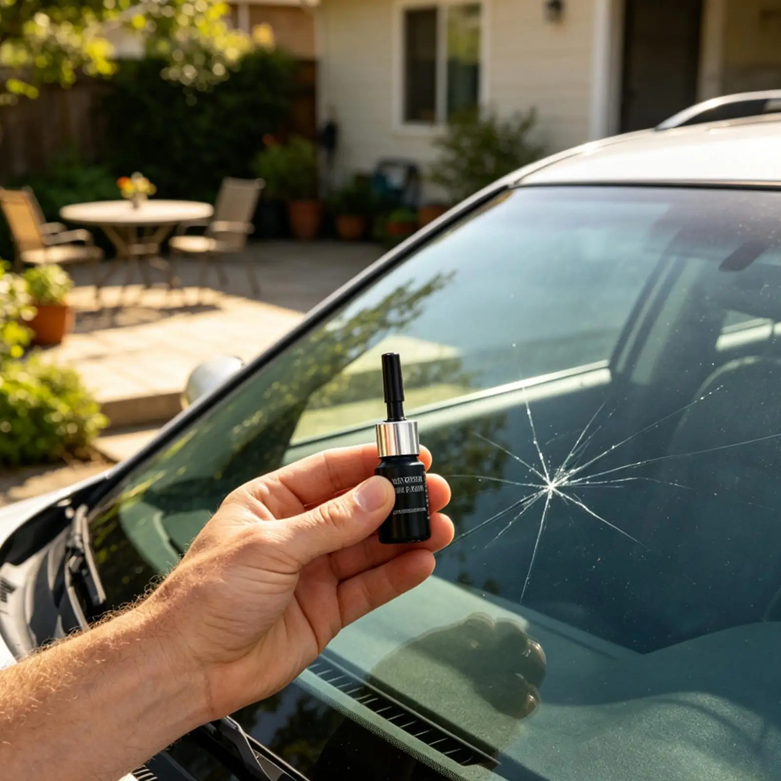 Glass Crack Repair Liquid Kit, Automotive Windshield & Mirror Sealant Filler, DIY Window Repair Coating for Home Rearview Glass