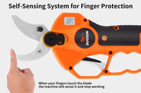 2026 Superior Quality 40mm Electric Scissors for Garden Pruning Industrial Grade Rubber Handle Shear