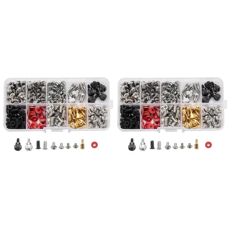 Efficient 560PCS Computer Screw Standoffs Set Kit M3 M3.5 M5 Screw For Hard Drive Computer Case Motherboard Fan Power Image