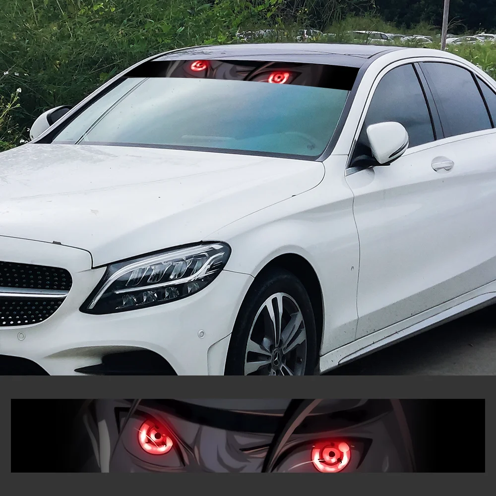 Anime 3d olhos pára-brisa dian - Car Accessories Banner avaliação e preço
