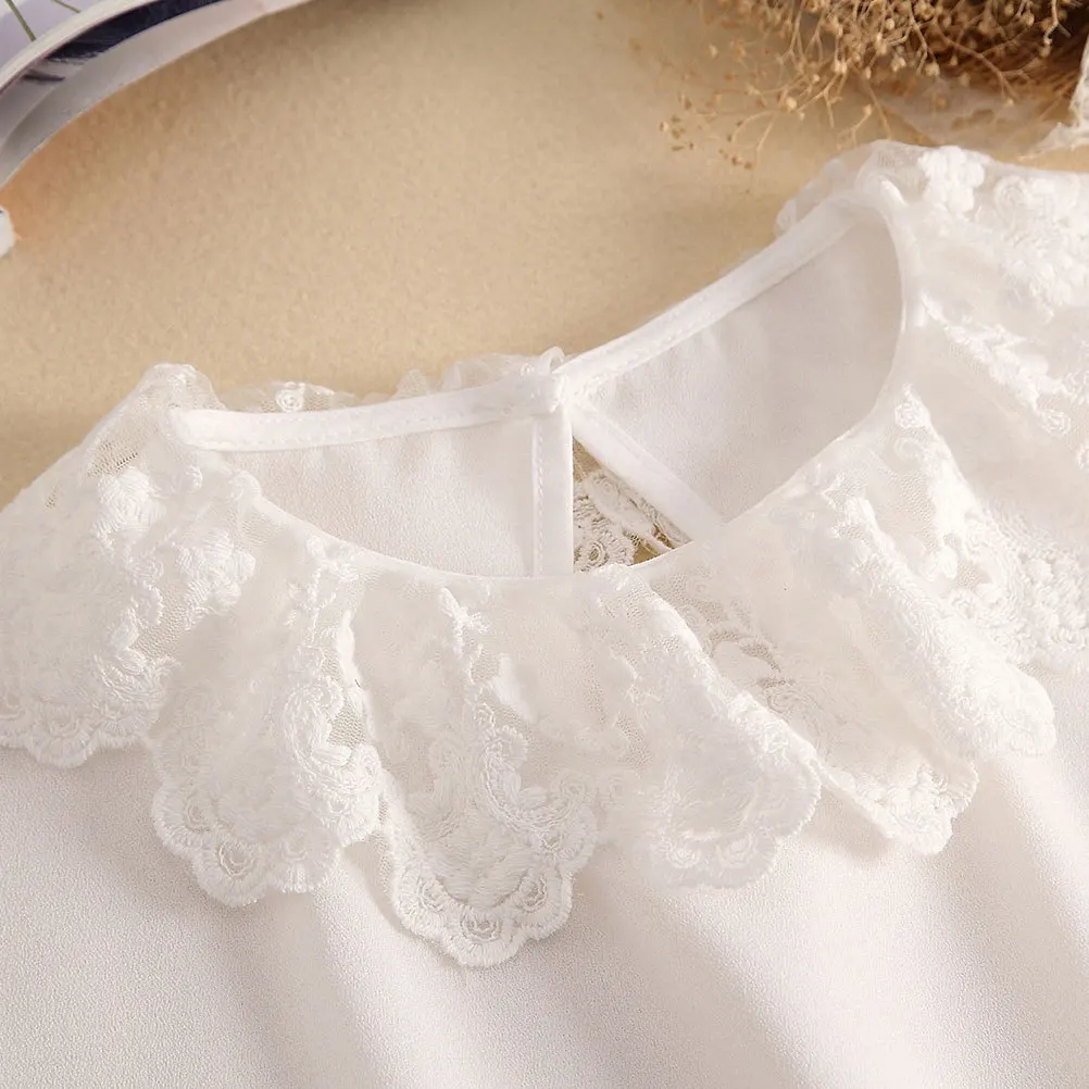 

1pcs Detachable Fake Collar White Adjustable Half Shirt Blouse For Women High Quality Removable Choker Suitable For