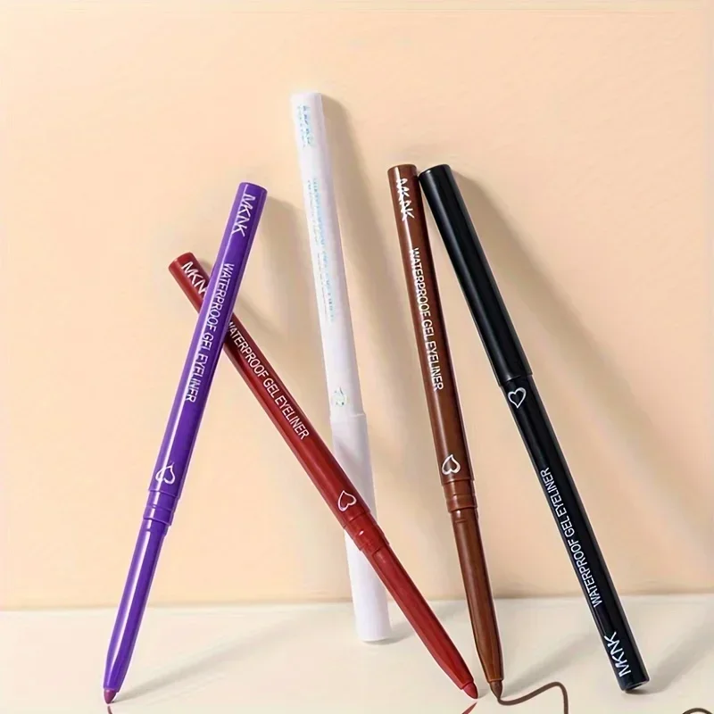 Waterproof Eyeliner Pencil Long-lasting High Quality Professional Makeup Black Brown Purple Eyeliner Pen Easy Wearing Cosmetics