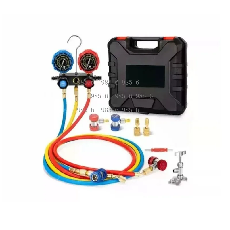Refrigerant Pressure Gauge for Automotive Air Conditioner Filling, Compatible with R22 R134a R404 R410 Refrigerant
