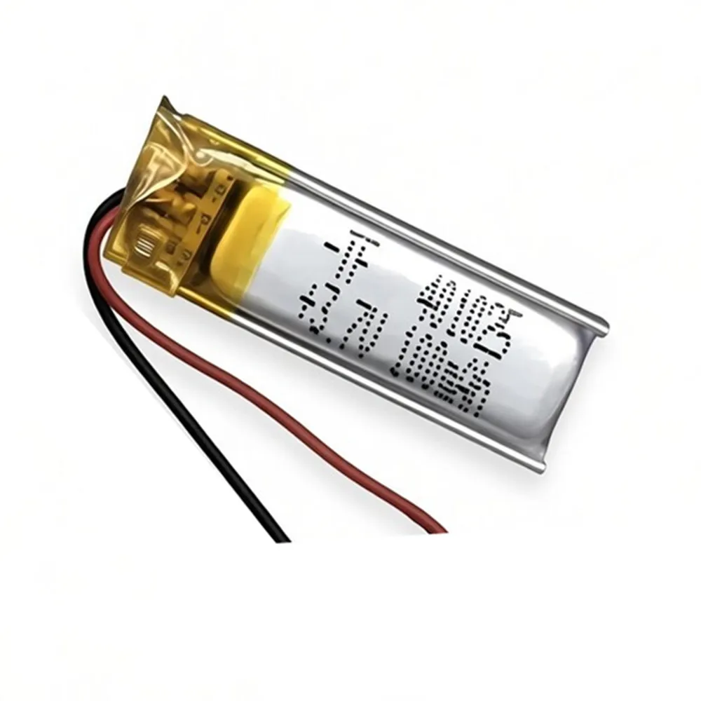 10pcs 401025 401225 Battery 100mAh Lipo 3.7V Lithium Batteries for Smart Bluetooth Headset Recording Pen Small Fan Induction Pen