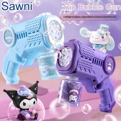 Nowy dziecięcy pistolet do baniek Zabawka Sanrio W pełni automatyczna maszyna do baniek Pistolet do baniek Gra na świeżym powietrzu Zabawka fantasy dla chłopców Dziewczynki Prezenty