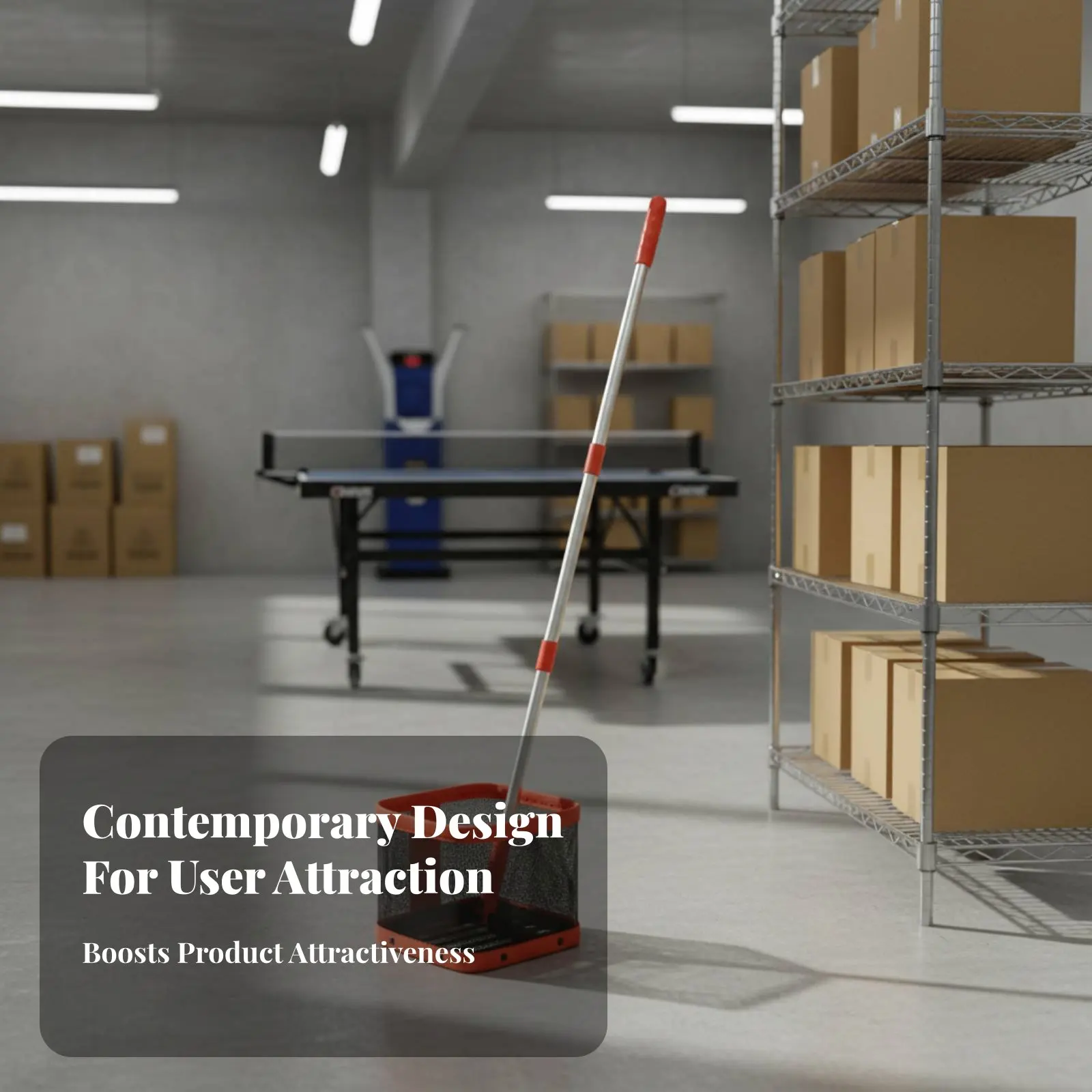 

Racket Sport Pong Sphere Picker Portable Table Racket Sport Sphere Collector Sports Training Aid Lightweight Easy to Use