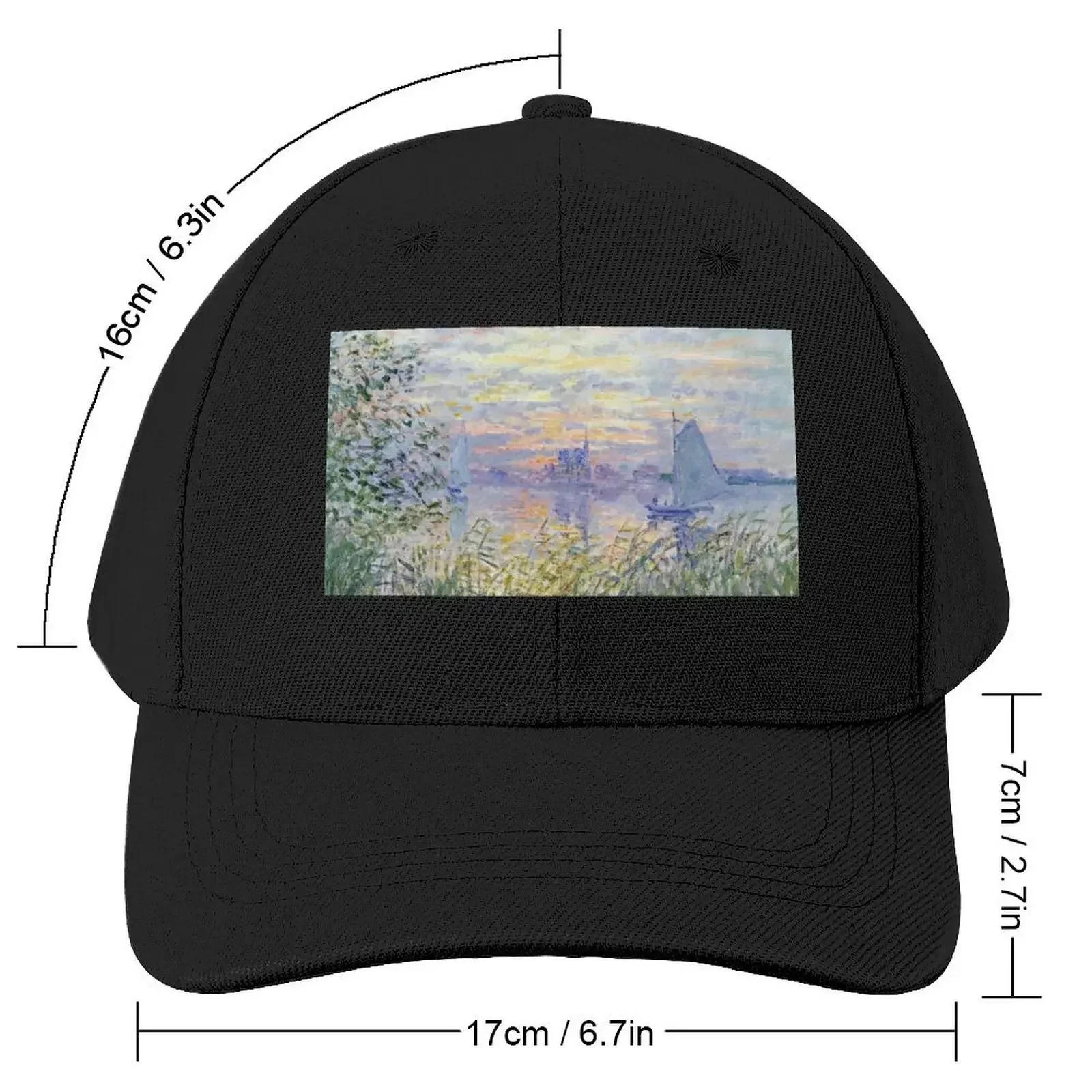 Claude Monet Soleil Couchant Sur la Seine à Lavacourt - Sunset on The Seine Baseball Cap Sun Cap New In Hat For Women 2025 Men's