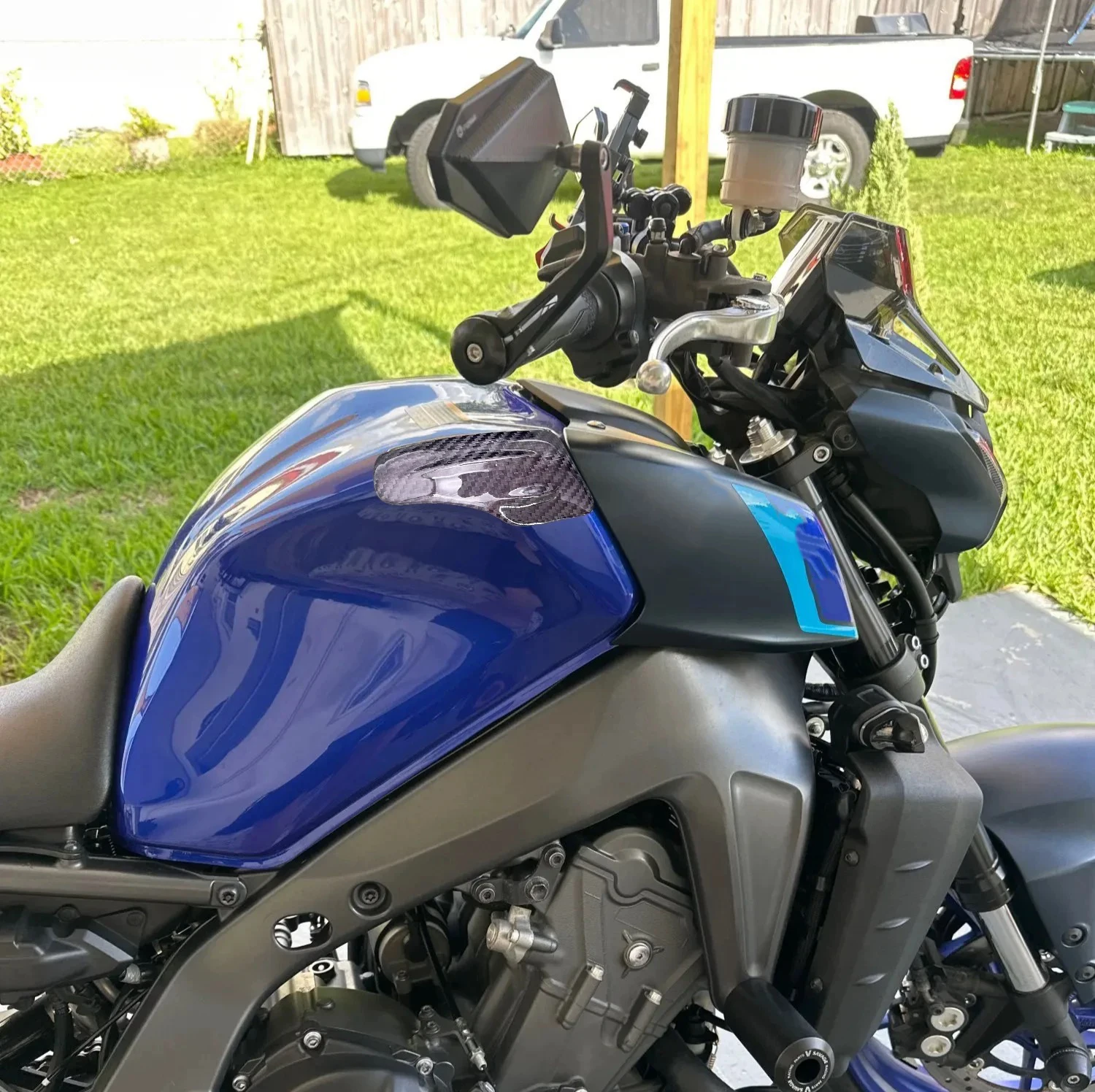 Wysokiej jakości akcesoria motocyklowe 100% włókno węglowe osłona zbiornika paliwa do YAMAHA MT 09 MT09 2021 2022 2023