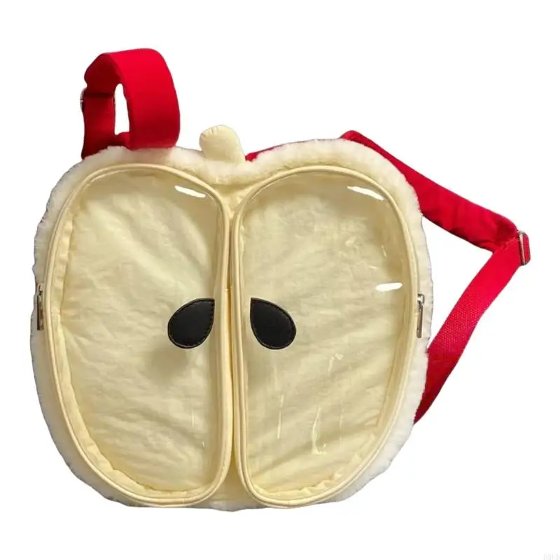 

D0UD Student School Bag Large Capacity Backpack Plush Itabag Apples Backpack Aesthetic Back Pack Commuting Shoulder Bag