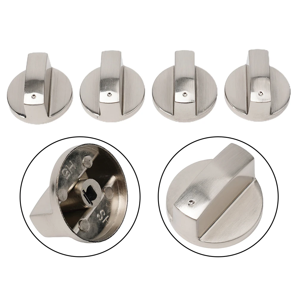 4pcs 6mm Gas Stove Knobs Cooker Oven Hob Control Knobs Switch Rotary Switch Control Knobs Gas Stove Parts