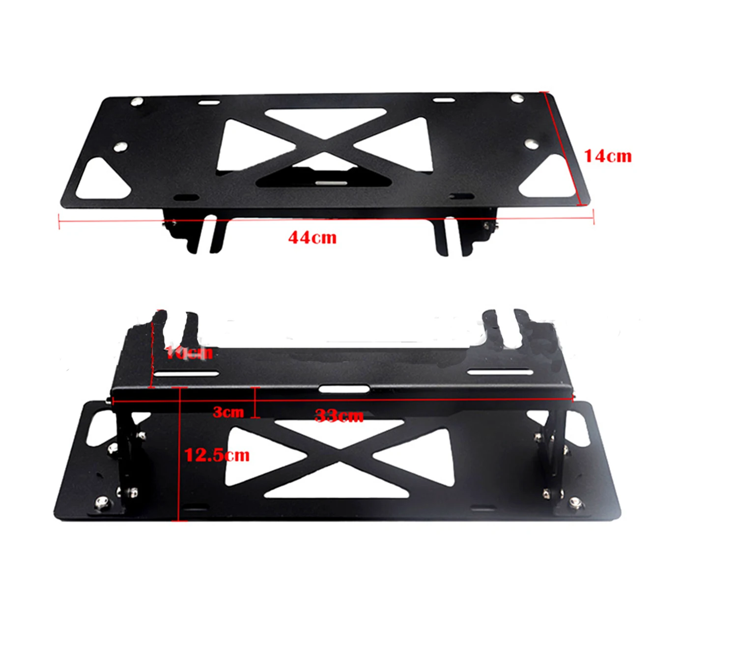 MOVOTOR Front License Plate Folding Frame Conversion Bracket For General Auto Parts Installation Suitable For Various Car Models - view 3