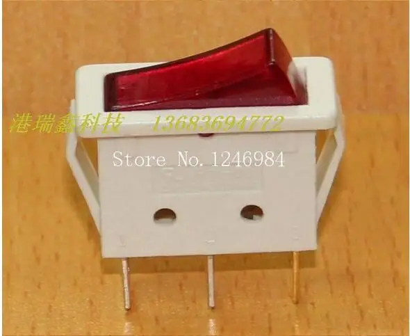 [SA]Power switch HIGHLY HIGHLY red illuminated rocker R11-3BL long flat rocker switch R11-00--100PCS/LOT