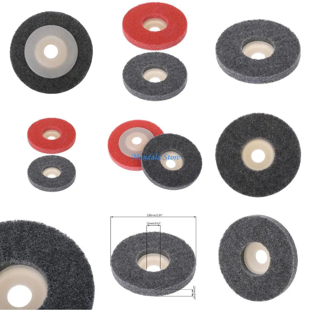 

U2JC 100 мм нейлоновое волокно полировальный круг шлифовальный диск абразивные инструменты для угловой шлифовальной машины